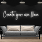 Create Your Own Single Line Neon Sign